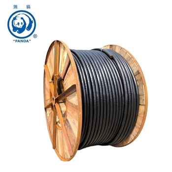 熊猫 国标5芯10平方铜芯电缆 YJV5*10户外电缆硬线 黑色 按米计价 电缆
