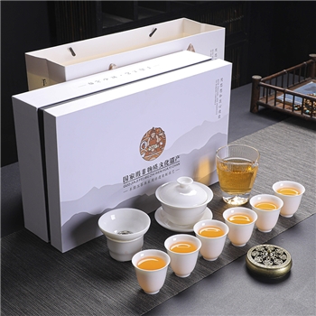 茶具套装 拓牌 陶瓷羊脂玉白瓷 简约整套功夫茶具