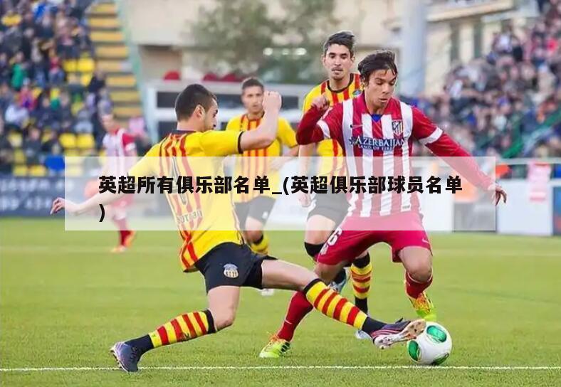 英超所有俱乐部名单_(英超俱乐部球员名单)